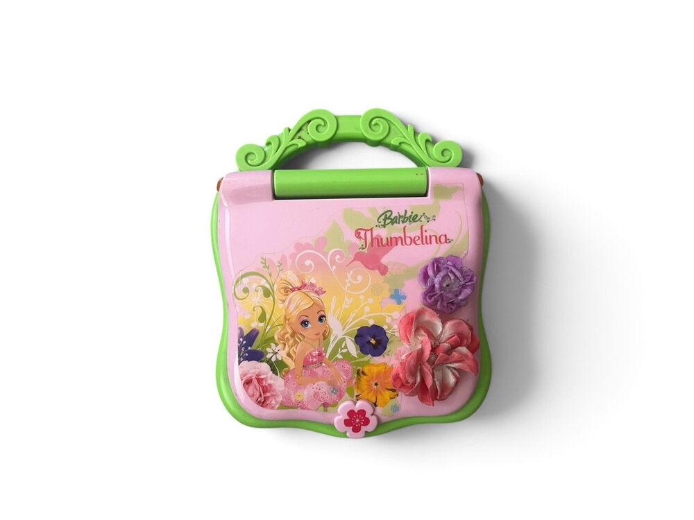 Barbie And Thumbelina Electronic Learning Laptop Toy WORKS